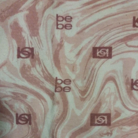 Bebe Pink and Brown Long Sleeve Bodysuit - Picture 3 of 3